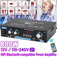 ak35 800w home digital amplifiers audio 110 240v bass audio power for bluetooth amplifier hifi fm usb music subwoofer speakers