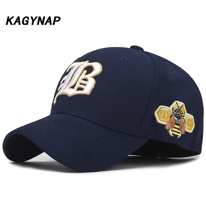 [KAGYNAP] вышитые B бейсболка с буквами Повседневная обувь для мужчин и женщин шляпы