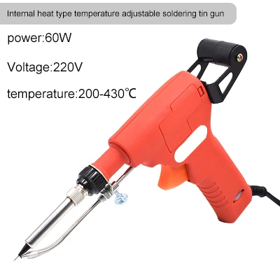 60W 220V US/EU Hand-held Internal Heating Soldering Iron Automatically Send Tin Gun Station Wire Welding Repair Tool | Инструменты