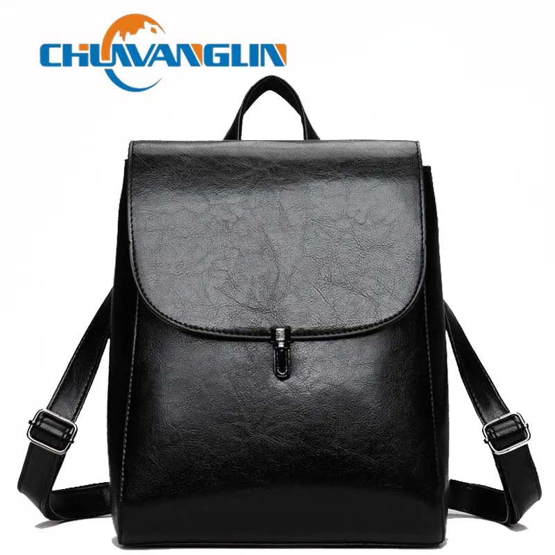 Модный молодежный кожаный рюкзак для женщин школьный ранец девочек подростков