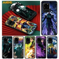 hela marvel cool for samsung s20 fe ultra plus a91 a81 a71 a51 a41 a31 a21 a11 a72 a52 a42 a22 soft black phone case