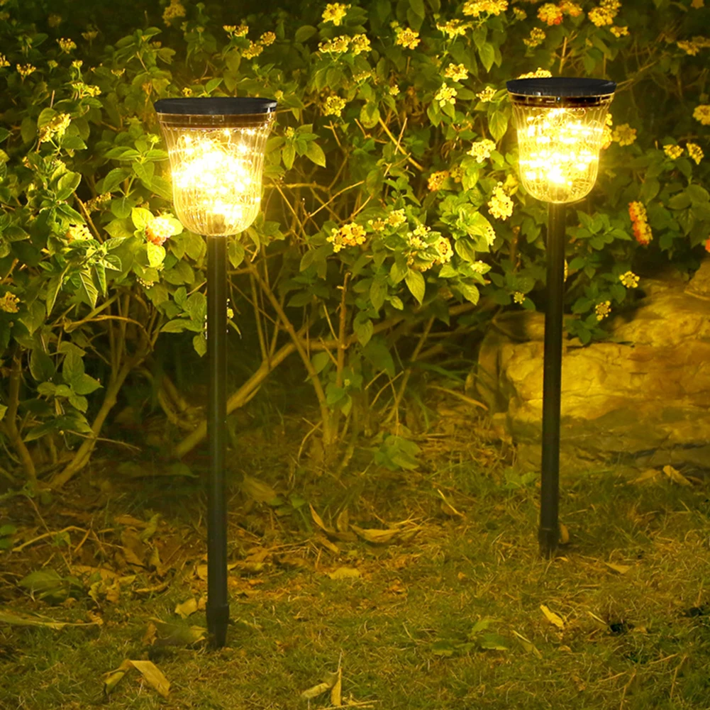 

Outdoor Lighting LED Ground Garden Decorative Small Tube Solar Light Torch Light Outdoor Waterproof Lawn Stake Lamp Garden