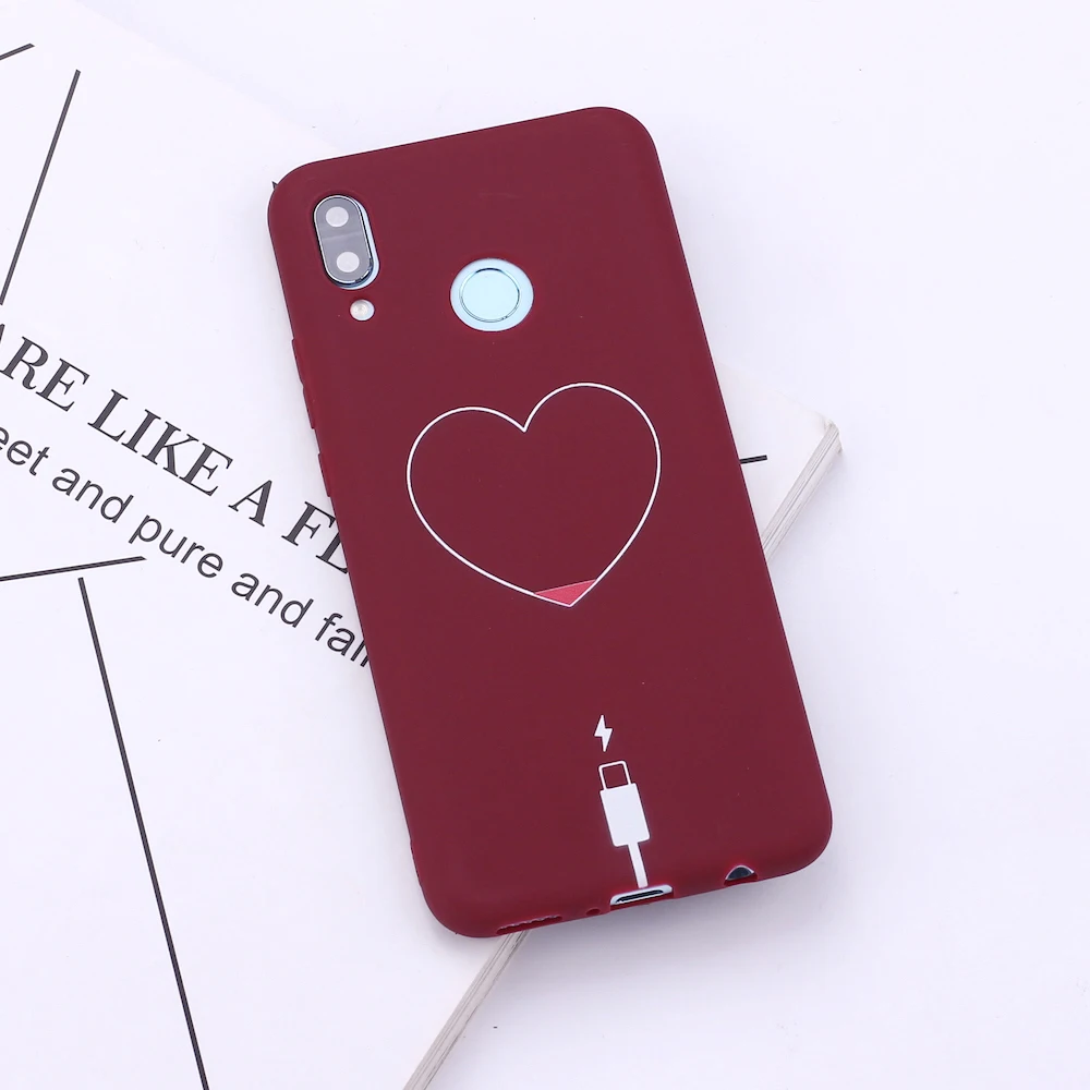 For Xiaomi Mi Redmi Note 5 6 7 8 9 10 lite Pro Plus Heart Love Power Cable Silicone Phone Case Cover Capa Fundas | Мобильные