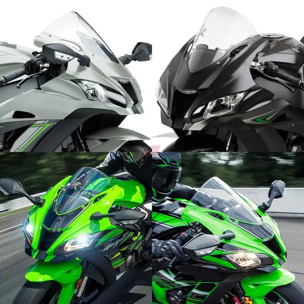 МОТОЦИКЛ ABS ветровое стекло двойной пузырь лобовое стекло Обтекатели для Kawasaki ZX10R ZX 10R ZX-10R