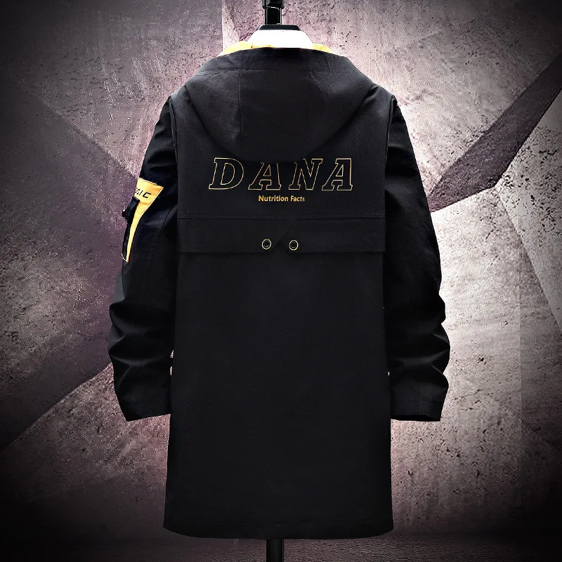 Ветровка мужская с капюшоном длинная куртка свободного покроя красивая большие