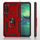 Роскошный бронированный противоударный чехол для Motorola Moto G9 Plus Play G8 Power Lite, чехол для телефона с подставкой, Гибридный Бампер, силиконовый чехол