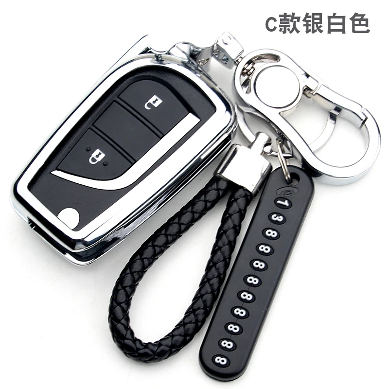 Чехол из цинкового сплава для Toyota Auris Corolla Avensis Verso Yaris Aygo Scion TC IM 2015 2016 | Чехлы ключей
