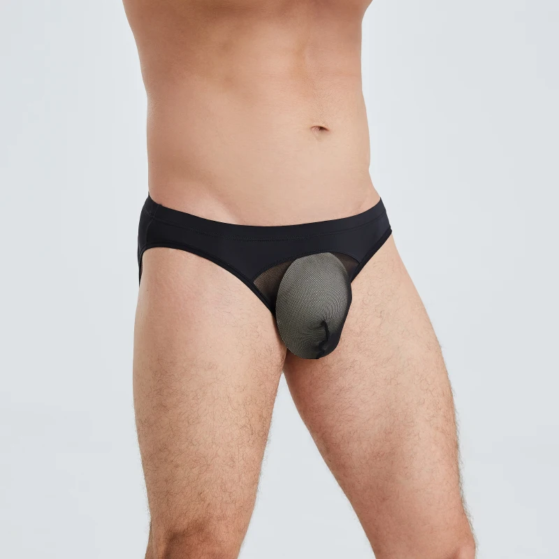 Мужские сексуальные трусы AIIOU для геев прозрачные сетчатые с низкой талией