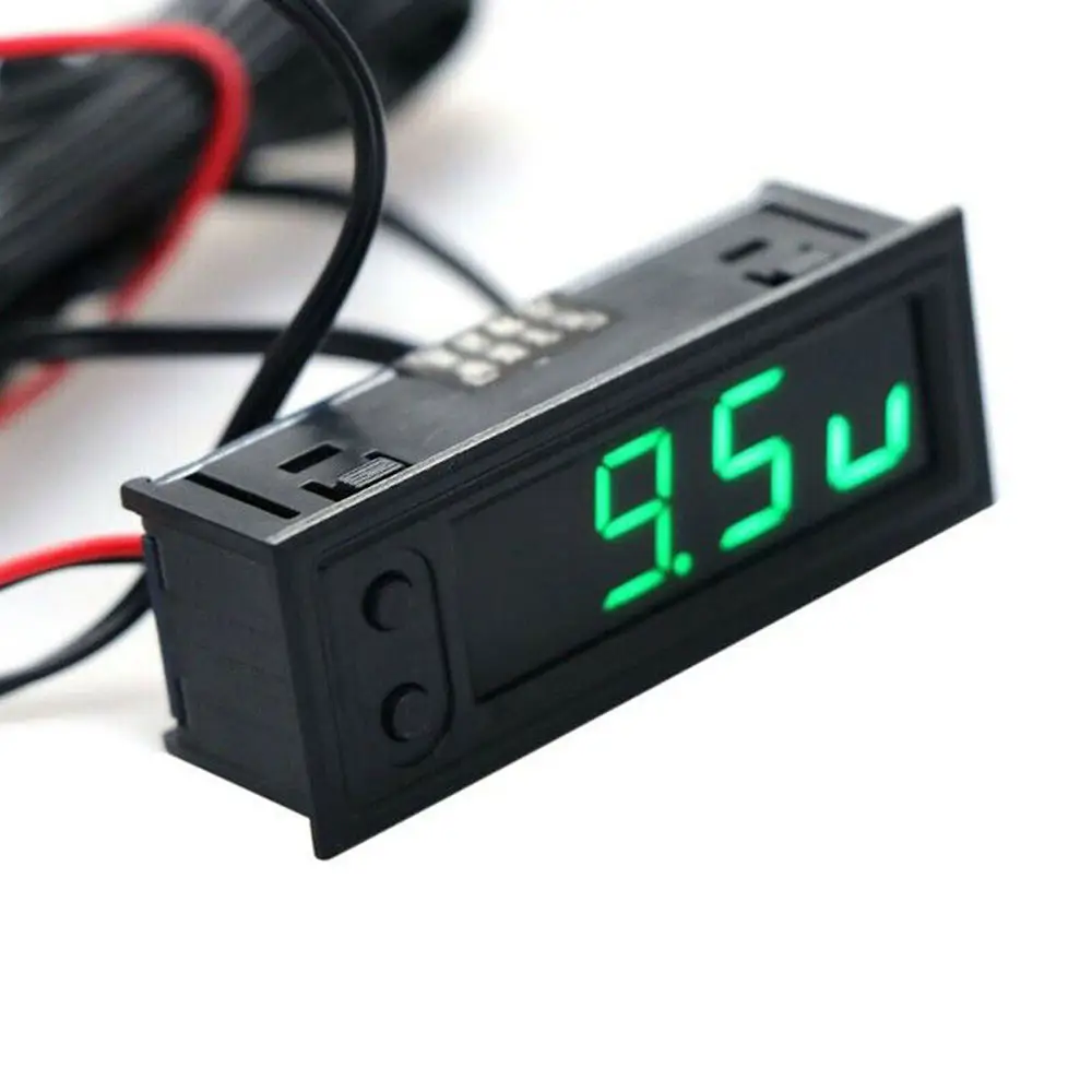 

DIY Digital Tube LED Electronic Clock Time + Thermometer + Voltmeter for 12V Car