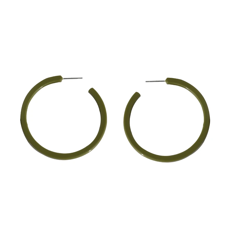 

Girl Heart Ins Earrings Retro Easy Matching Simple Korean Temperament Personalized Circle New Hipster Ear Studs Female Fashion