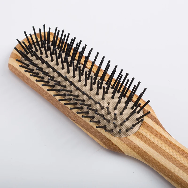 

1 шт., мини-щётка для волос из бамбука