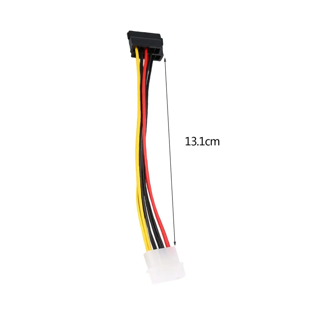 

4 Pin IDE Molex to 2 of 15 Pin Serial ATA SATA HDD Power Adapter Cable Lightweight Y Splitter Dual Hard Drive Cable