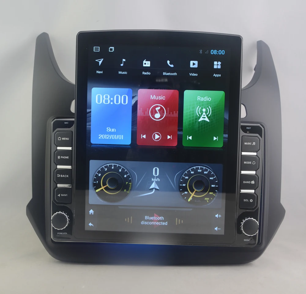 

9.7" octa-core tesla style vertical screen Android 10 Car GPS video Multimedia for Chevrolet cobalt 2011-2018