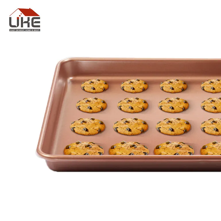 UKE-1 Pcs розовое золото антипригарный поднос для печенья охлаждающая стойка