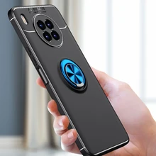 For Huawei Nova 8i Case Nova 3 4 5T 6 7 8i 9 Pro Cover Metal Ring Stand Case Shockproof Soft TPU Phone Back Cover Huawei Nova 8i