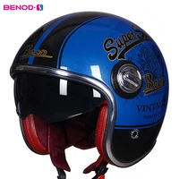 motorcycle helmet men casco moto motorbike vintage cascos para moto open face double lens motocross electric motorcycle helmet