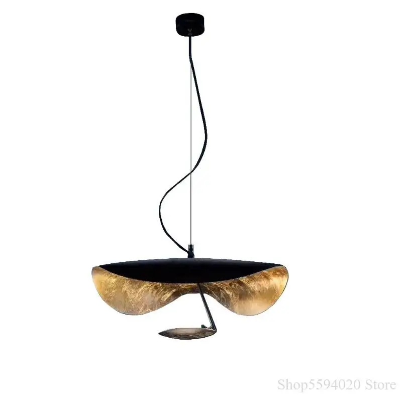 

Flying Saucer Led Pendant Lights Hat Art Home Decor Hanging Light Fixture Living Room Restaurant Industrial Lighting Indoor E27