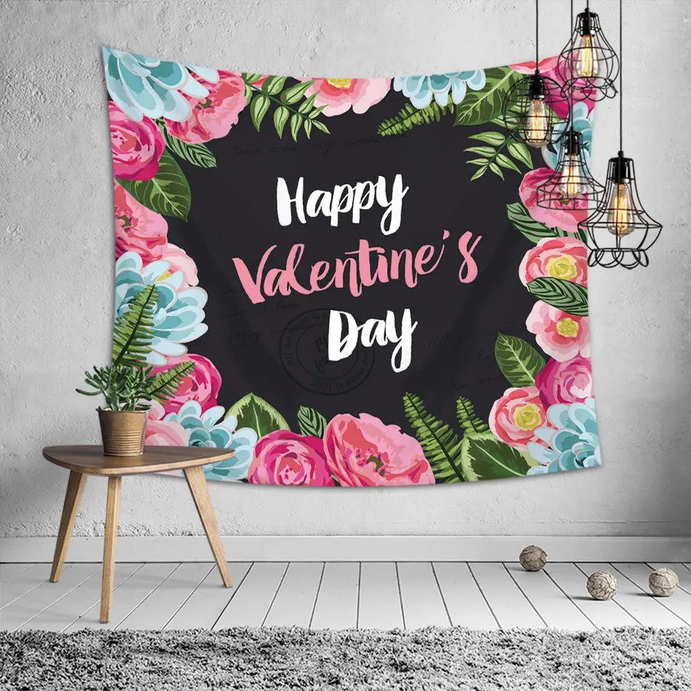 

Holiday Gift Colorful Flowers Tapestry Headboard Wall Art Bedspread Dorm Tapestry for Living Room Bedroom Home Decor