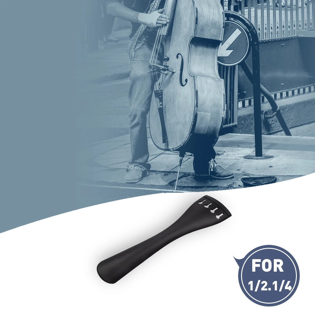 1PC Upright Double Bass Tailpiece Composite Material Bass Parts Top Grade For 1/2 1/4 Bass Violin Use