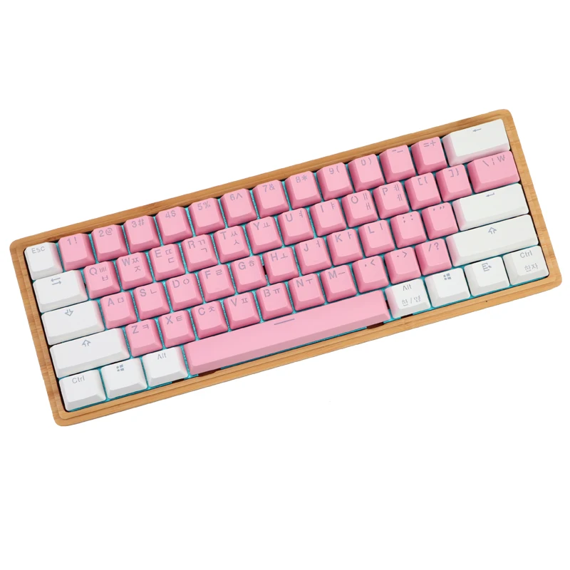 Корейская клавиатура pbt для букв корня двойные колпачки ключей oem с подсветкой
