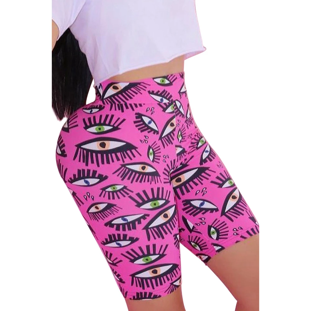 

Women's Leopard Shorts Booty Summer Pants Lace-up High Waist Printed Casual Tight Breathable Fashionable Shorts