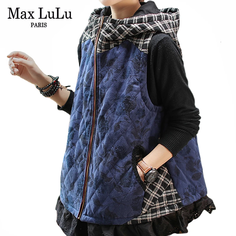 Max LuLu 2020 Роскошная Корейская Дамская Вельветовая зимняя одежда женский жилет с
