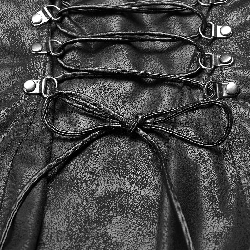 Женская юбка с завышенной талией черная Асимметричная оборками на подоле