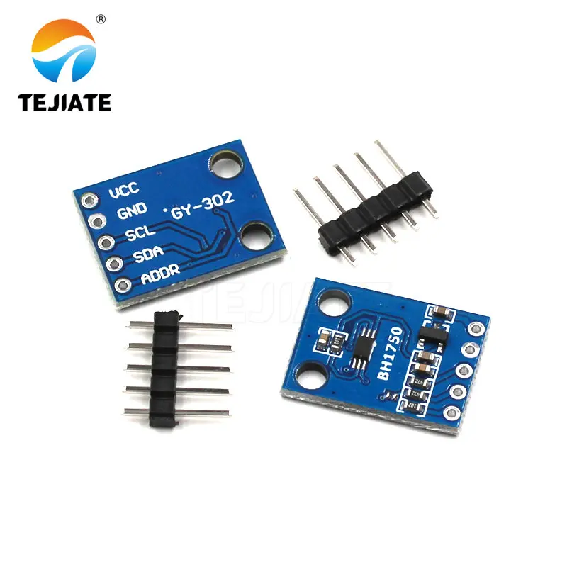 1PCS GY-302 BH1750 Light intensity + illuminance Sensor Module Sensitive induction Modular Unit | Электронные компоненты и