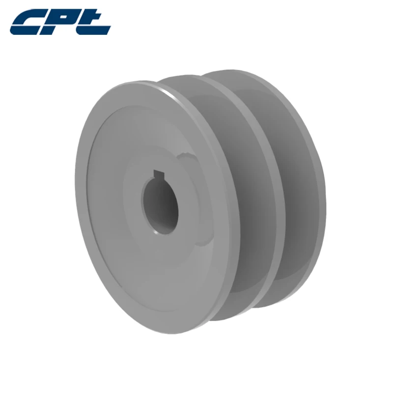 Шкив ремня CPT 2BK25 v чугунный шкив Секция B 2 канавки 65 &quotOD диаметр 1/2&quot 5/8 &quot 3/4&quot 7/8