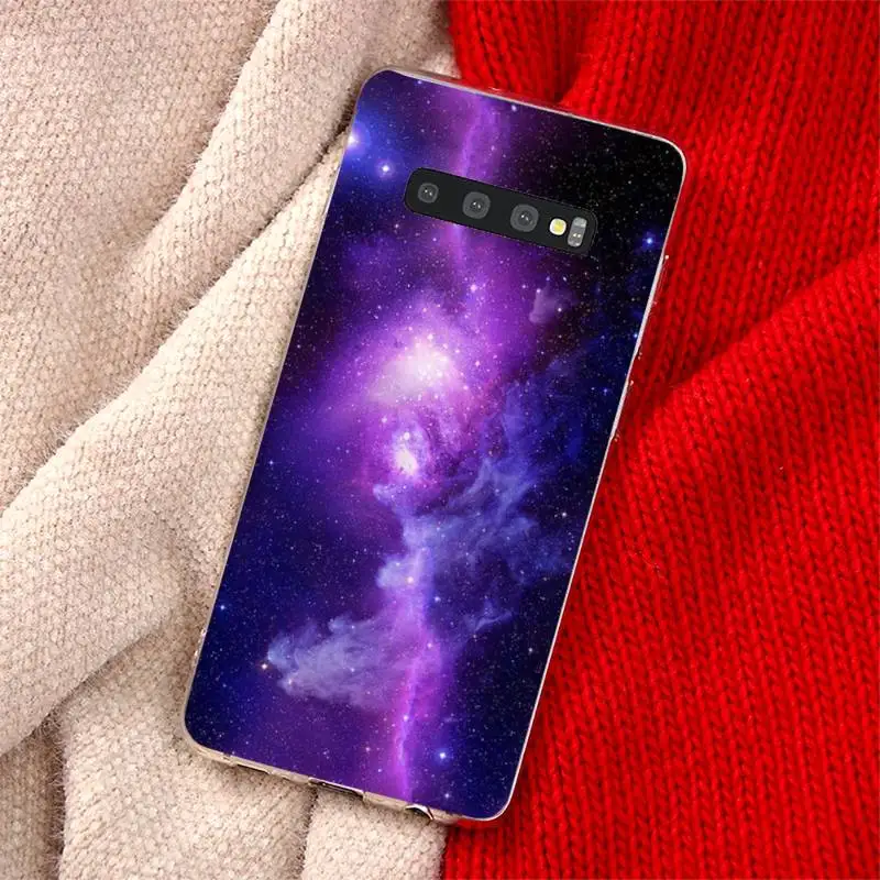 

Purple Starry Sky universe pattern Phone Case For Samsung Galaxy S5 S7 S8 S9 S10 S10e S20 edge plus lite