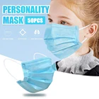 100200 шт., одноразовые маски для лица, 3 слоя