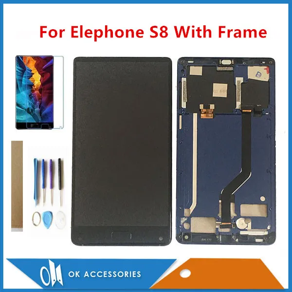 Оригинальный 6 0 &quotдля Elephone S8 ЖК дисплей с сенсорным экраном дигитайзер в сборе