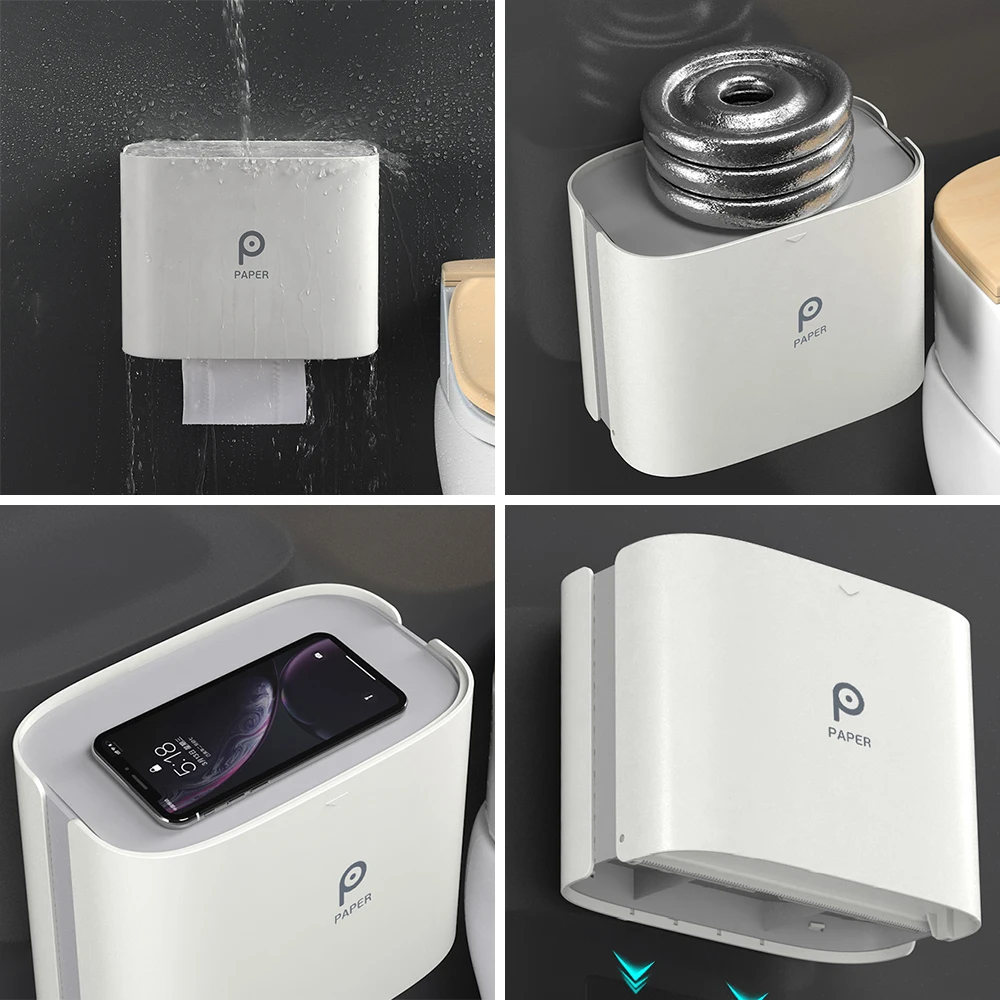 Диспенсер для бумажных полотенец настенный держатель без сверления диспенсер