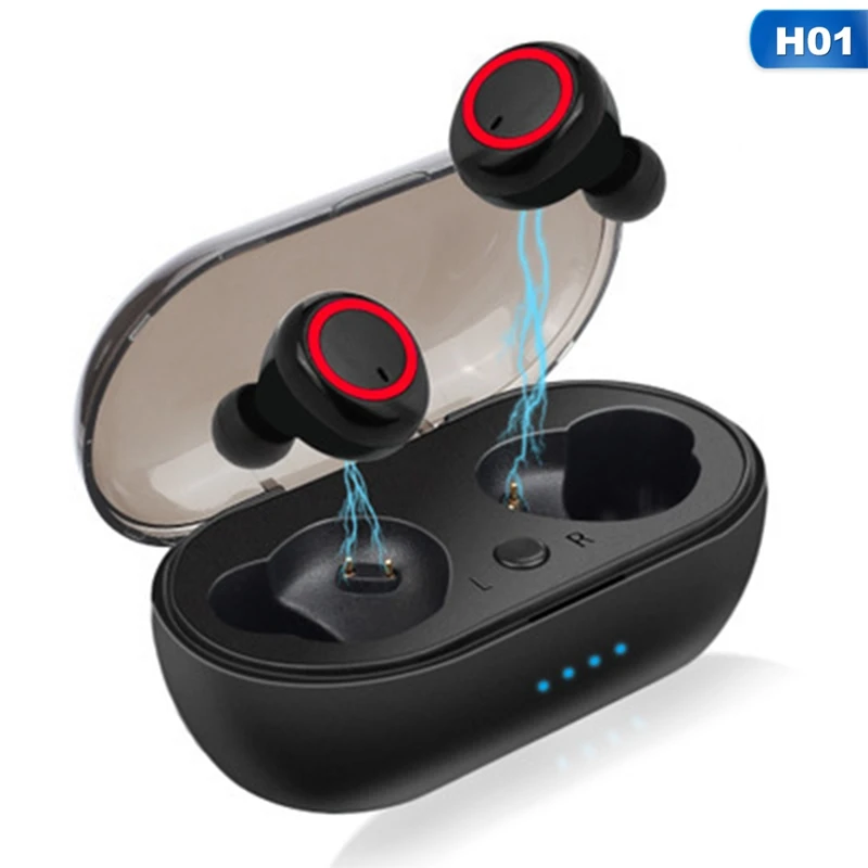 

GT1 TWS Fingerprint Touch Bluetooth Earphones HD Stereo Wireless Headphones Noise Cancelling Gaming Headset