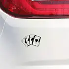 Автомобильная наклейка s 15,3 см * 9,9 см, покер, графика автомобиля, мотоцикла 2, Светоотражающая наклейка для автомобиля, экономьте на покупку, 3D половинная наклейка, Стилизация под заказ N3G8