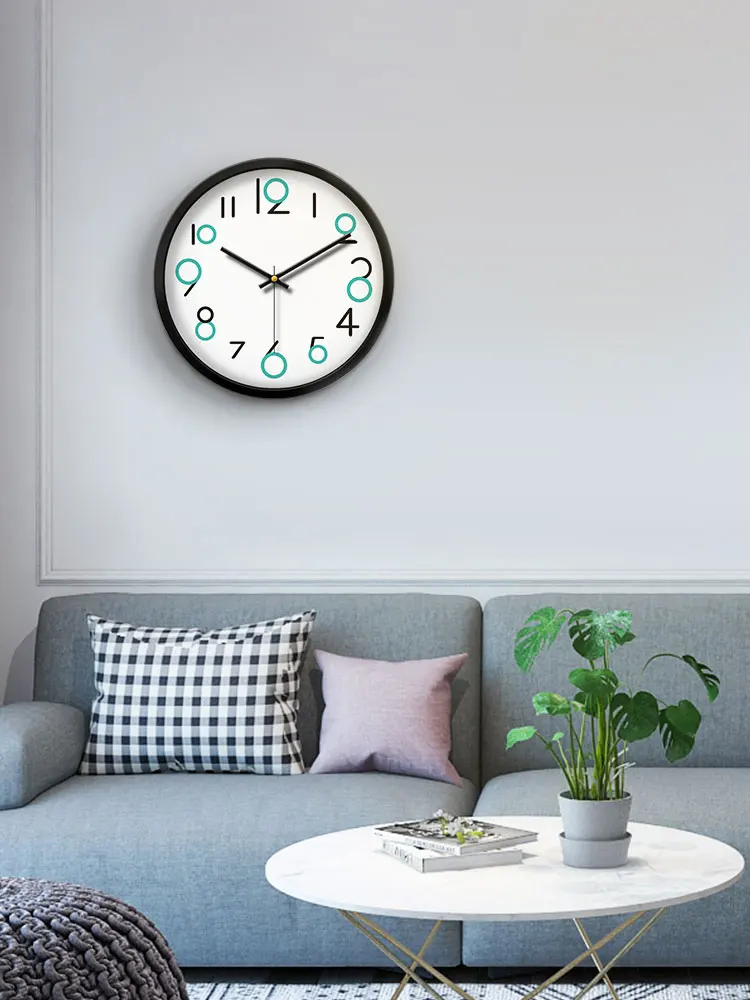 Настенные часы в нордическом стиле креативные большие минималистичные белые для