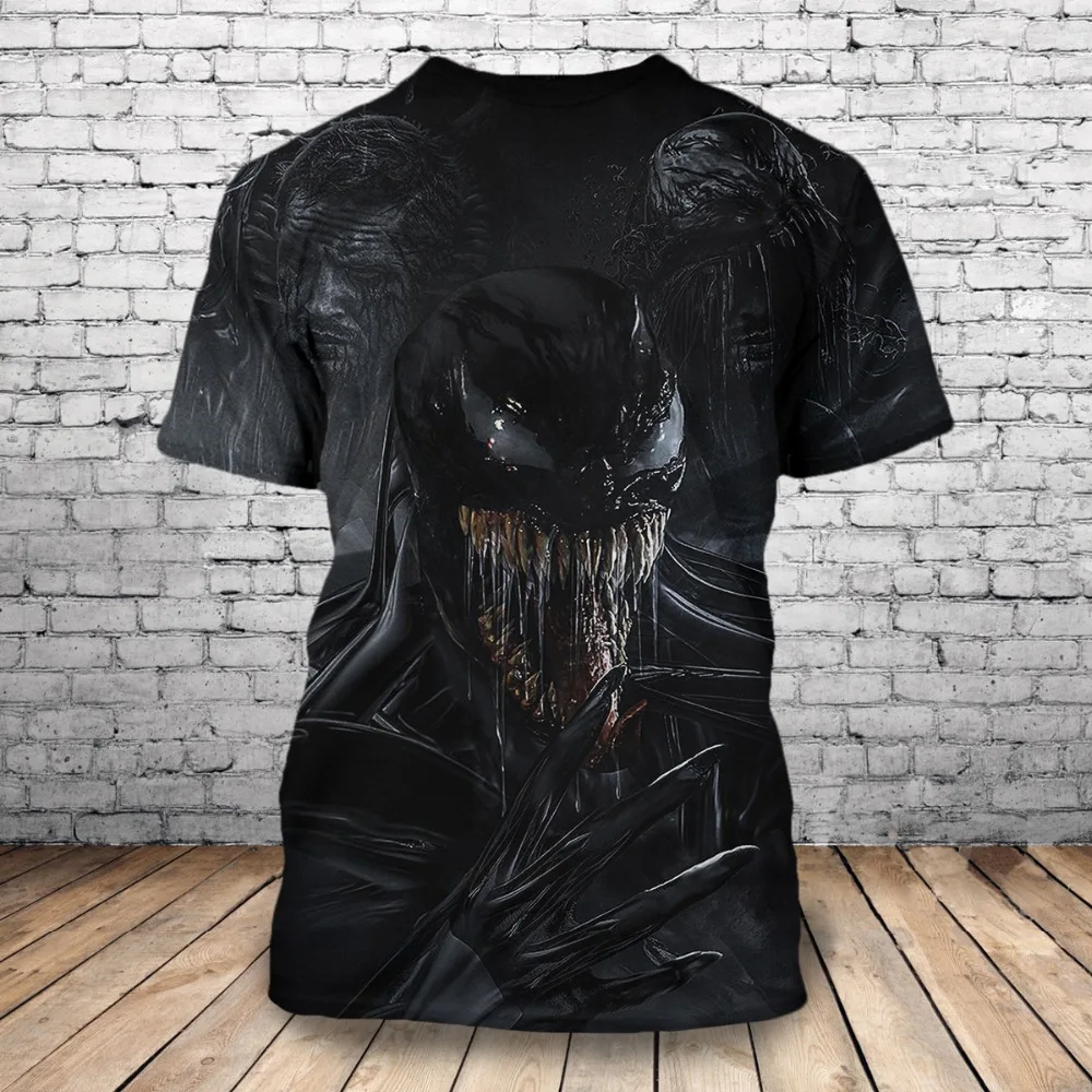 Горячая Новинка черная толстовка с 3D принтом Venom уникальные пуловеры топы мужская одежда Прямая поставка F116