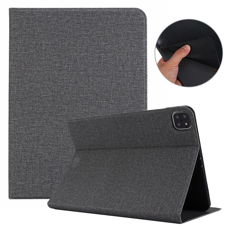 

Soft Fabric Flip Cover For iPad Pro 12 9 Case 2021 2020 Stand Protective Tablet Case For iPad Pro 12.9 2021 2020 Coque Funda
