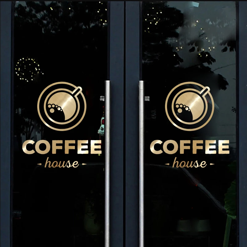 Кофейня наклейка чашка с молочным чаем виниловый художественный Настенный декор