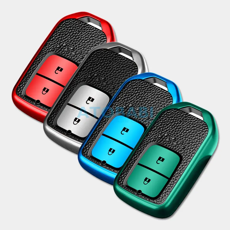 Чехол для автомобильного ключа из ТПУ Honda Fit Vezel шаттл Crosstour 2 кнопки брелок ключей