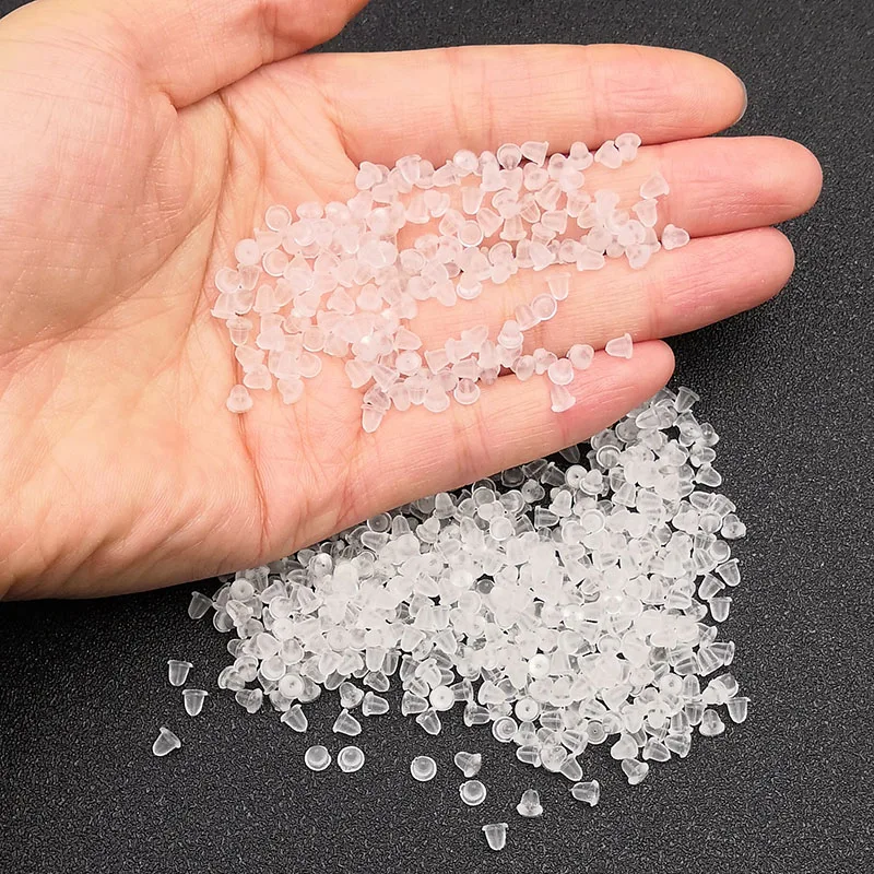 200 шт. резиновые ушной серьги задние стопоры Материал DIY заблокирован крышки