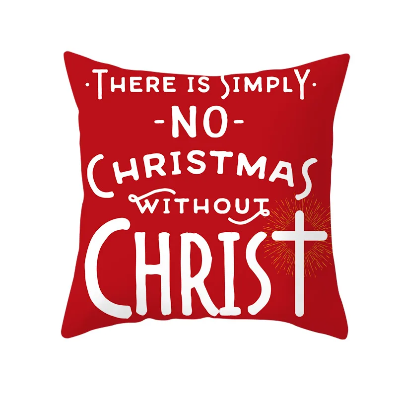 

Merry Christmas Cushion Cover Nordic Dakimakura Pillowcase Dust Proof Soft Pillow Covers Decorative Pillows Home Decor