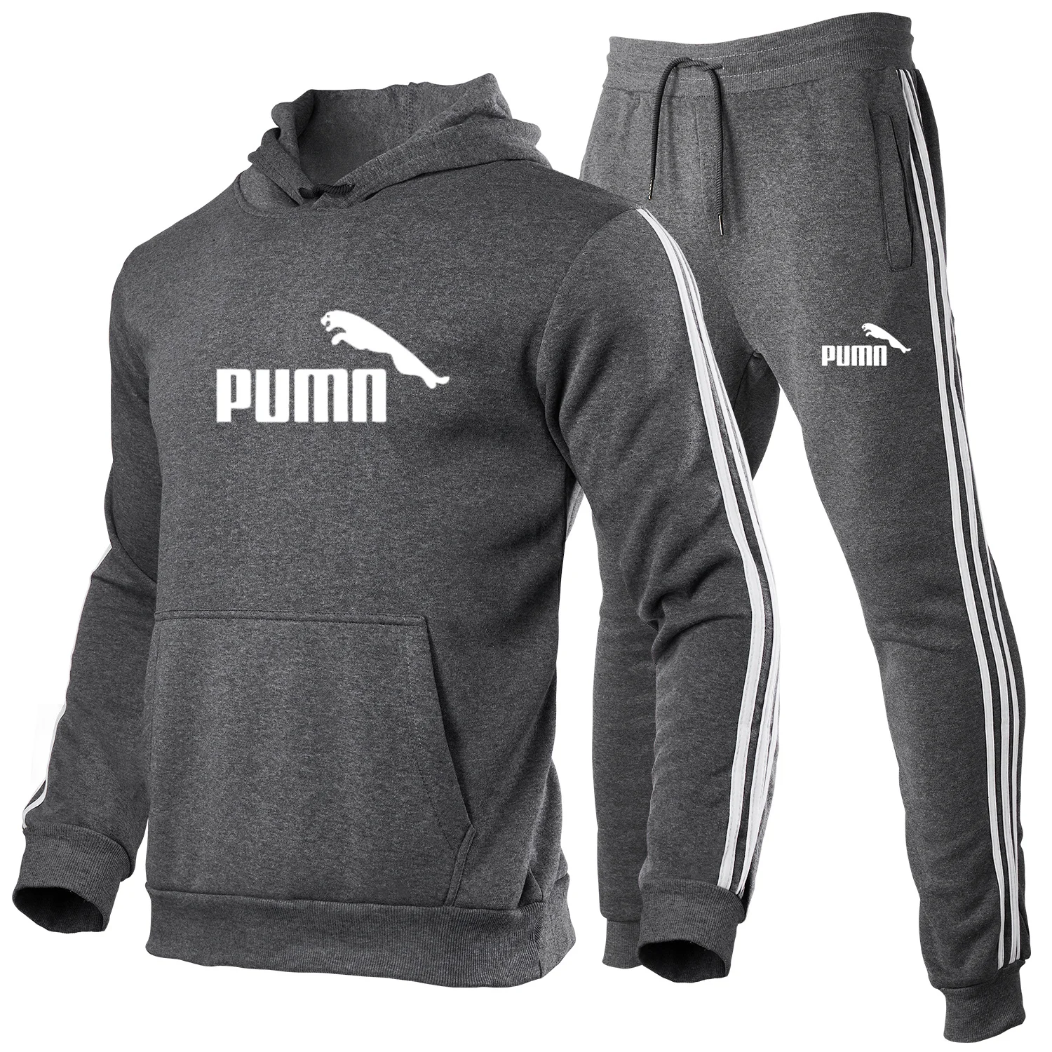 

New Men's Suit Brand Sportswear Track Suit Suit Men's Zipper Sports Hoodie + Pants Suit Casual Jacket Sportswear Men's Hoodie