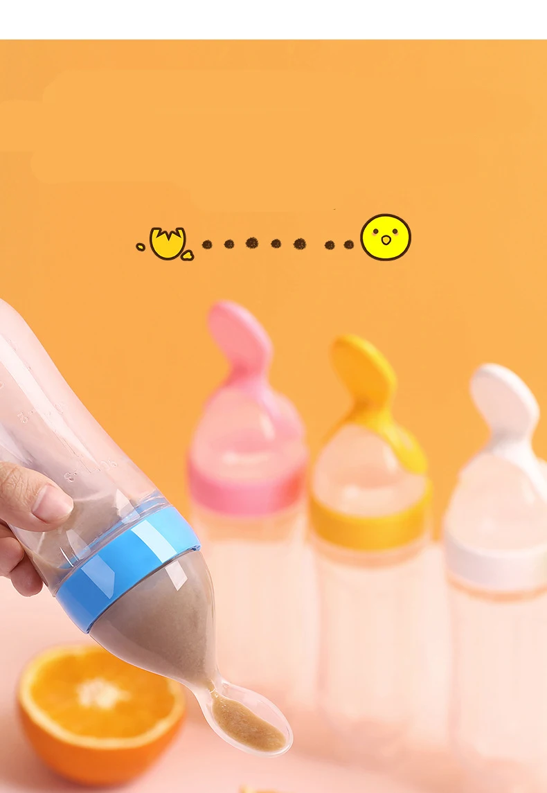 Детская рисовая бутылка для пасты силиконовая бутылочка кормления детская