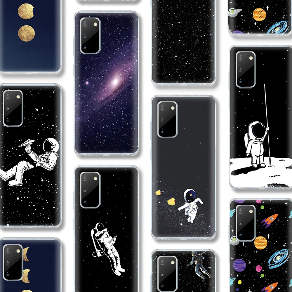 

Luxury Moon Case for Samsung Galaxy A51 A50 S20 S10 A71 A70 A40 S9 S8 A30 A20 A31 A21 S10e Note 20 10 9 Ultra Plus Lite Silicone