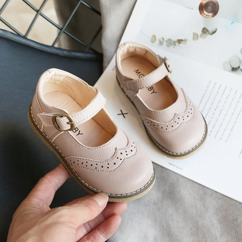 2021new boys leather shoes casual girls single spring and autumn performance children's | Детская одежда и обувь
