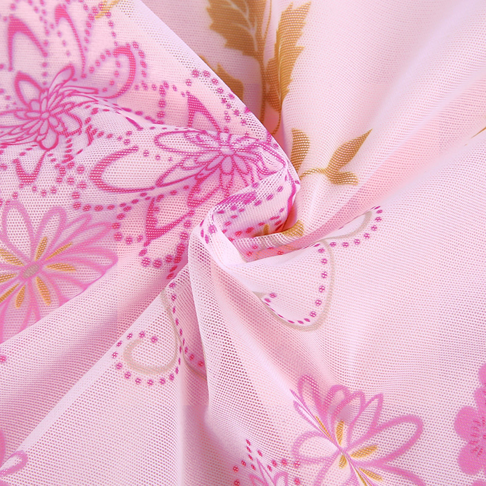 

Female Mini Skirt Floral Print High Waist Package Hip Skirt Short Dress for Summer Fall Pink Skirt