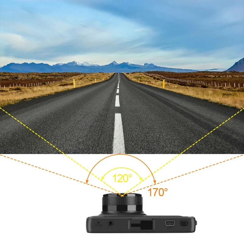 Семейный Автомобильный видеорегистратор 1080P Dashcam 3 " супер HD камера заднего вида