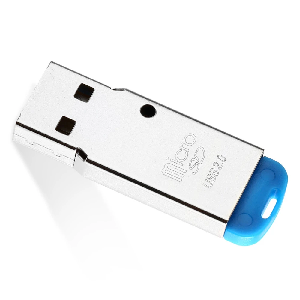 Мини устройство для чтения карт памяти Micro SD/TF металлический USB 2 0|Картридеры| |