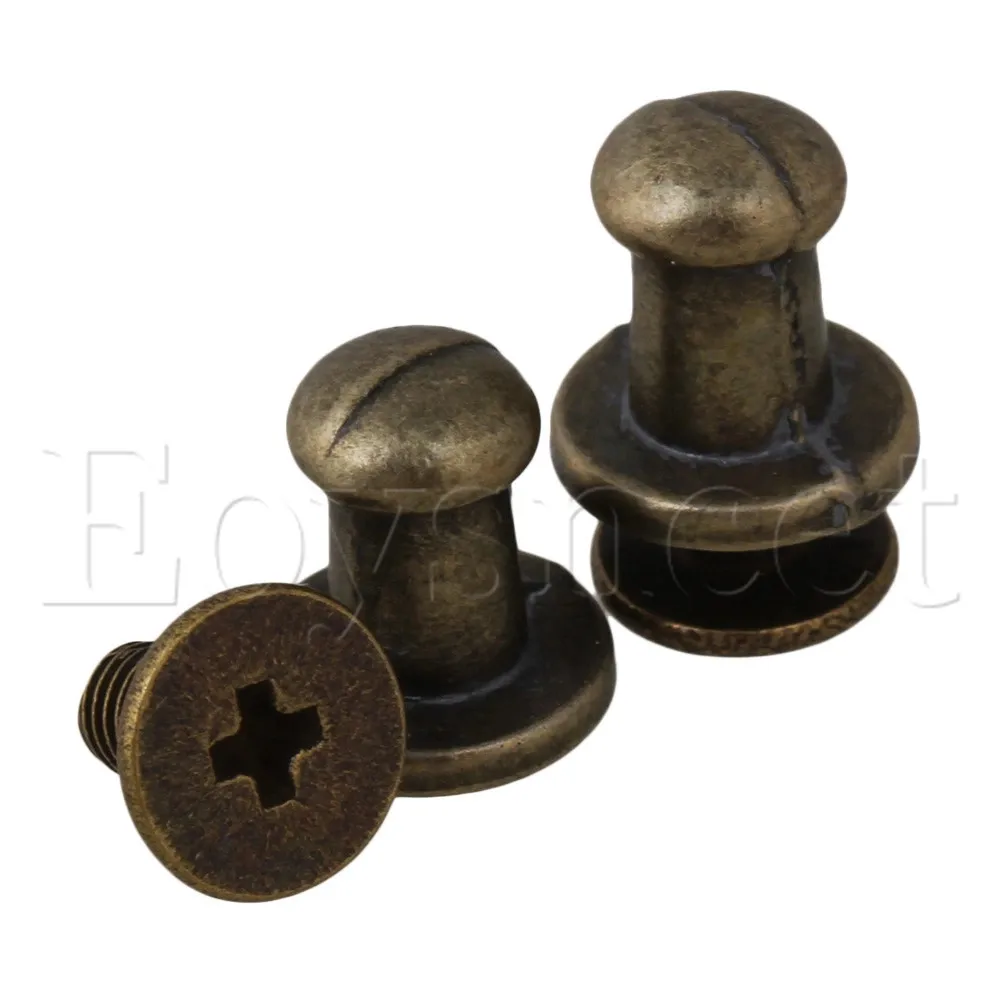 10 штук цинковый сплав ботинки сумочки пуговицы винты задняя пуговица пятна